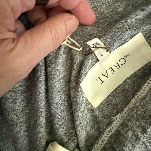 THE GREAT. NWT The Jersey Jogger Short in Heather Grey size 2 medium - Picture 8 of 9